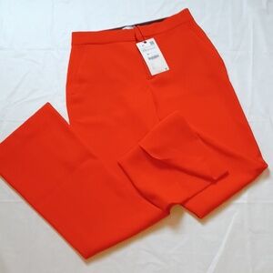 Zara Slit Pants Red Gorgeous NWT XS